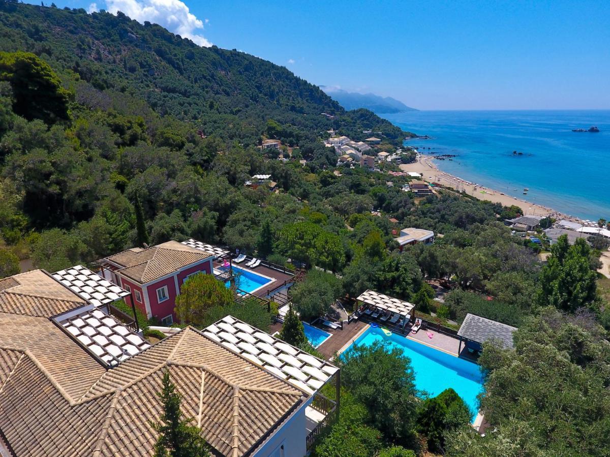 Corfu Resorts Apartments Pelekas Bagian luar foto